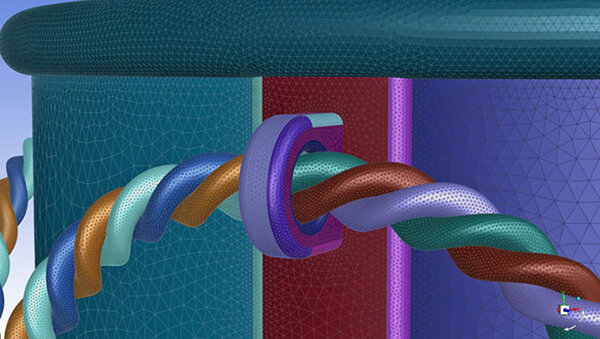 Wrapping a mesh around geometry will simplify the setup of a fluid model.