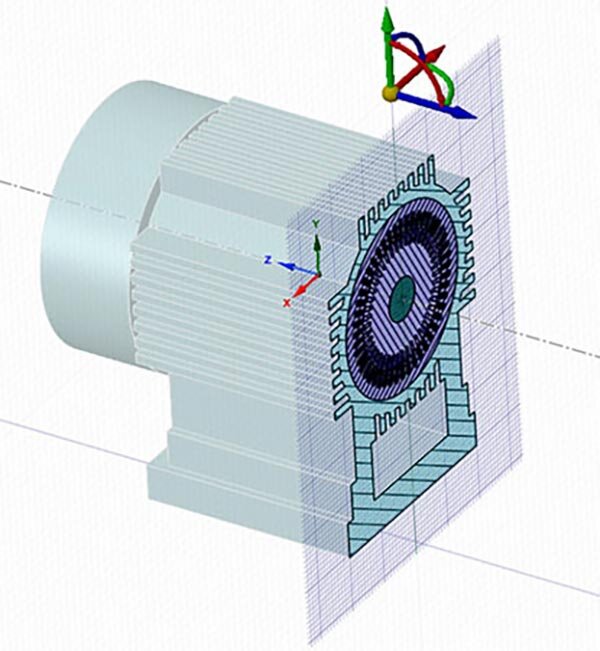 The flow volume is created by combining overlapping geometry into one surface.