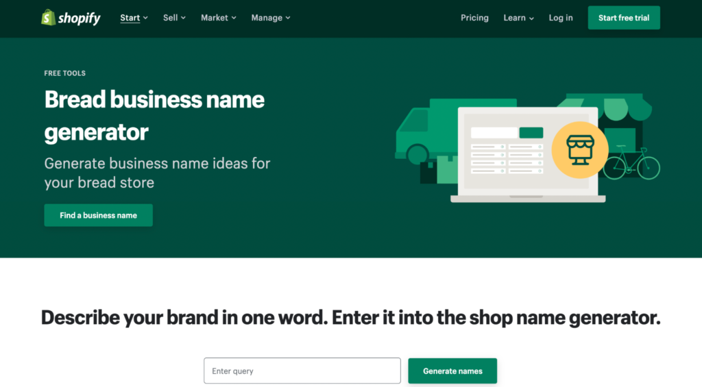 Business Name Generator - Bread Business Name Generator