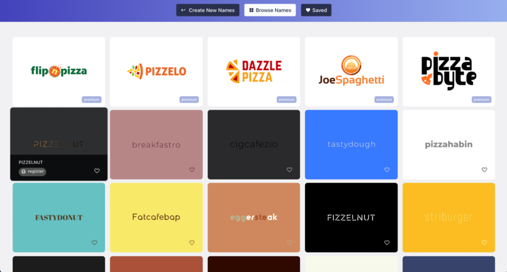 Business Name Generator - Namelix Logo Design Tool