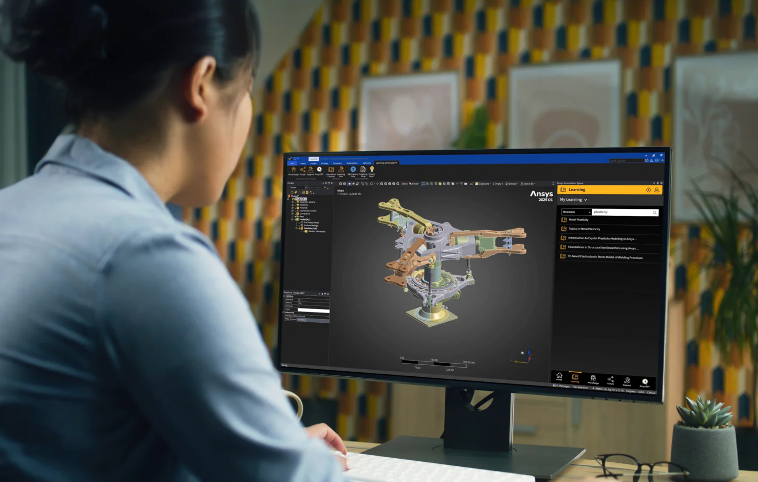 engineer using simulation tools